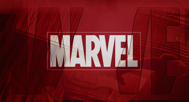 Red white marvel logo background free wallpaper - medium preview image