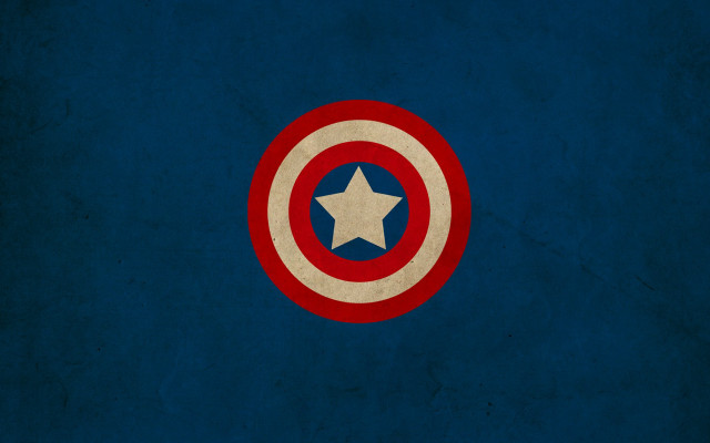 Captain america shield blue background #2 free wallpaper - medium preview image