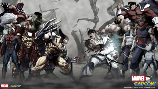 Avengers cartoon characters trees foggy free wallpaper - medium preview image