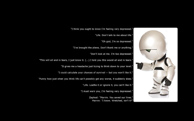 Robot black background white background free wallpaper - medium preview image
