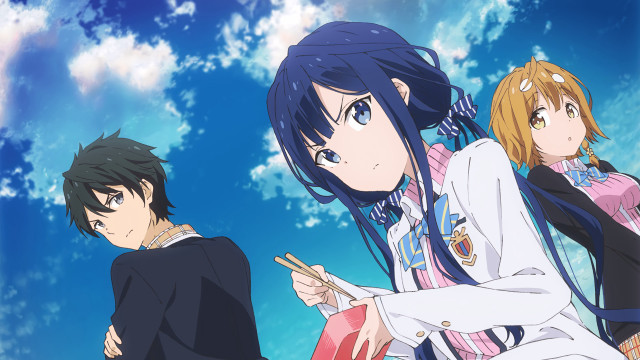 Anime characters blue sky clouds #18 free wallpaper - medium preview image