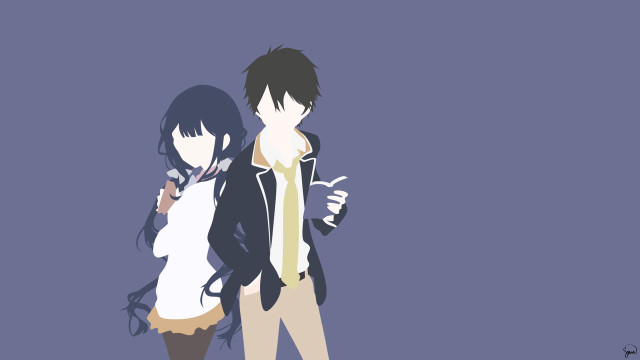Couple people blue background black free wallpaper - medium preview image