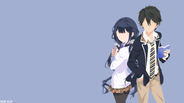 Anime characters standing next to #3 free wallpaper - medium preview image