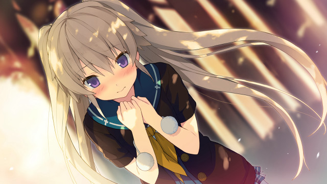 Girl long hair black shirt free wallpaper - medium preview image