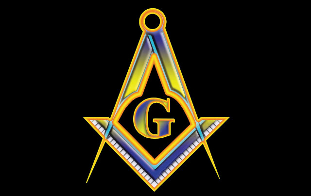Masonic symbol gold letter star free wallpaper - medium preview image
