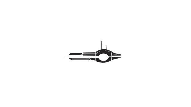 Clock tower black white circle free wallpaper - medium preview image