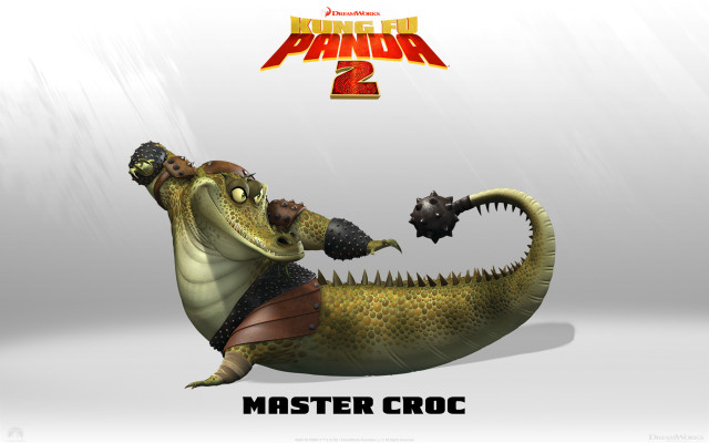 Cartoon character riding alligator sword free wallpaper - medium preview image