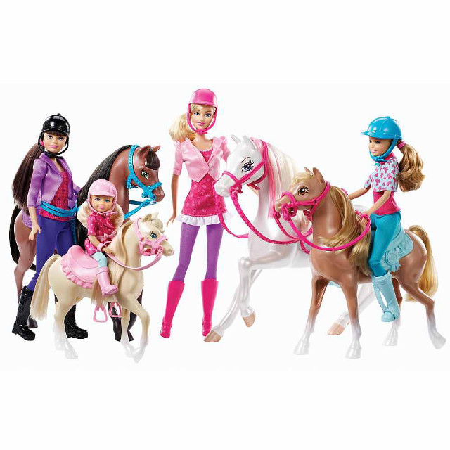 Barbie dolls horses outfits accessories free wallpaper - medium preview image
