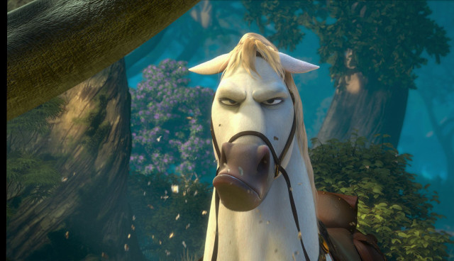Horse nose ring forest trees free wallpaper - medium preview image