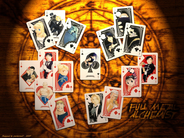 Playing cards couple table light free wallpaper - medium preview image