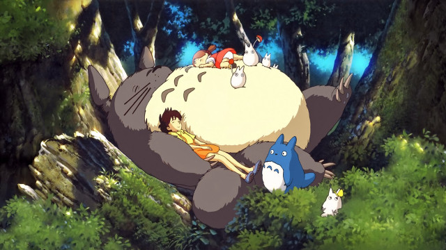 Studio ghibli hippo forest woman free wallpaper - medium preview image