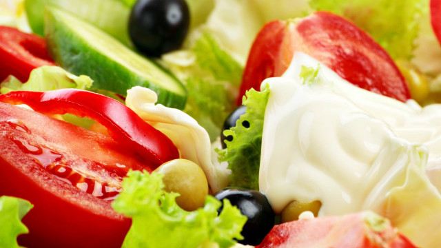 Salad with tomatoes fresh vegetables free wallpaper - medium preview image