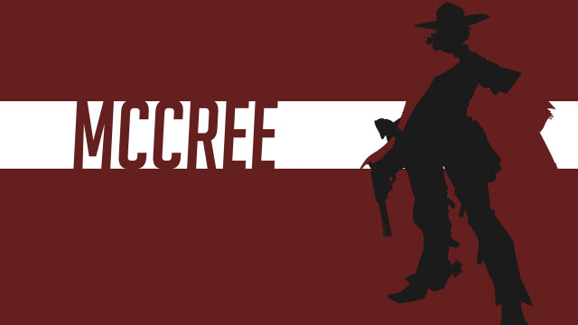 Silhouette man hat gun mccree free wallpaper - medium preview image