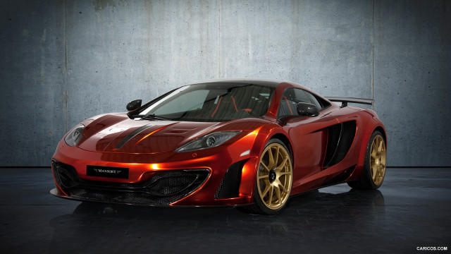Red sports car gold rims #2 free wallpaper - medium preview image