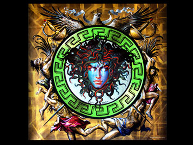 Woman green circle birds neck free wallpaper - medium preview image