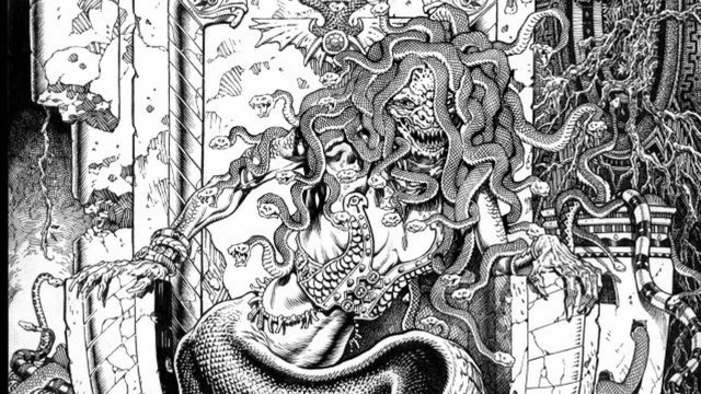 Woman man room giant snake free wallpaper - medium preview image