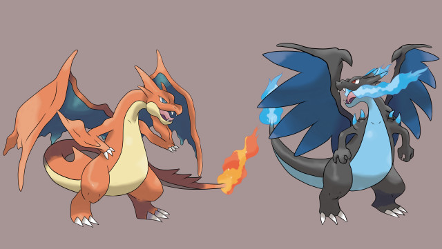 Charizard fire blue orange red free wallpaper - medium preview image