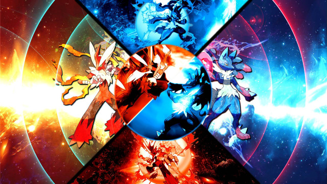 Pokemon space fireworks aurora planet free wallpaper - medium preview image