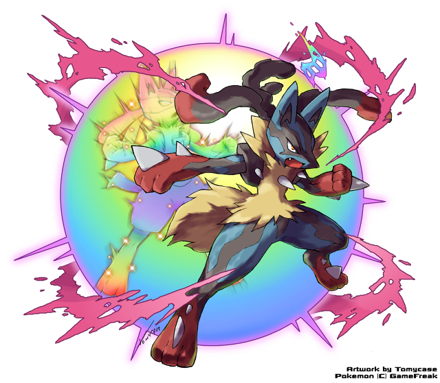 Pokemon drawing pink blue background free wallpaper - medium preview image