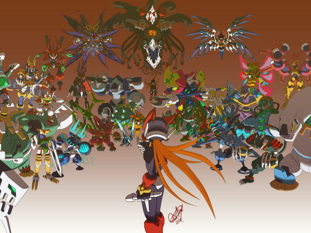 Cartoon characters group brown background #2 free wallpaper - medium preview image