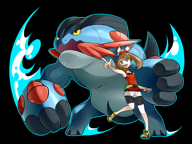 Woman giant blue monster red free wallpaper - medium preview image