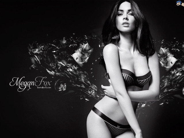 Woman black white flowers chest free wallpaper - medium preview image