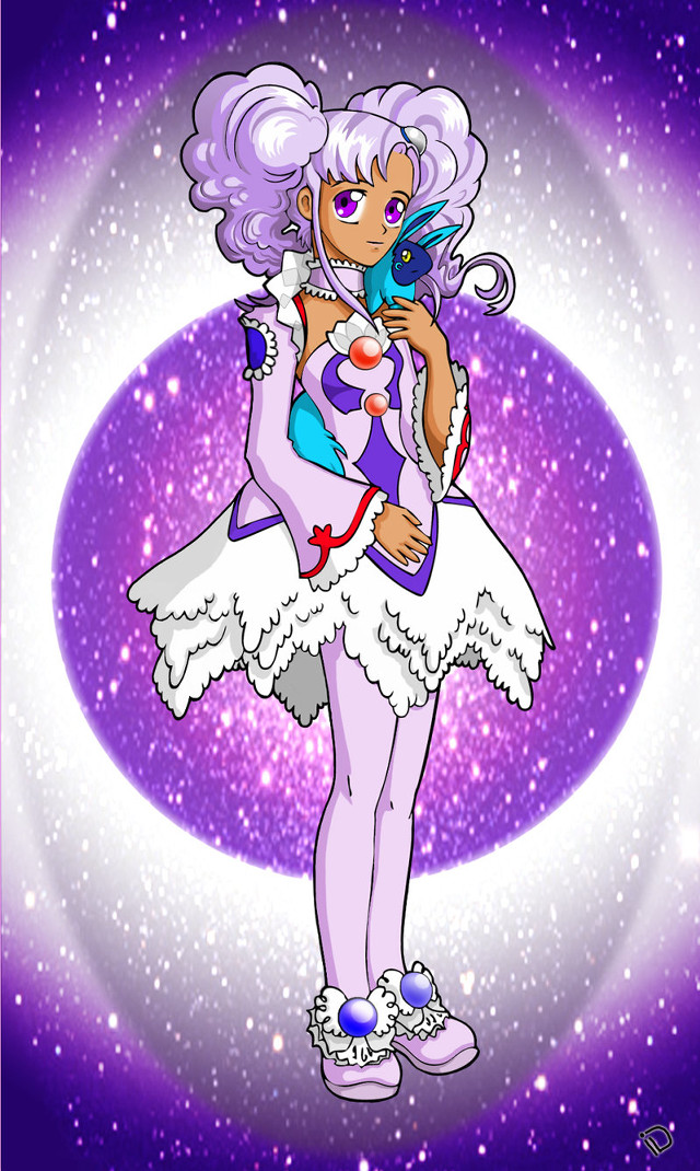 Cartoon character cell phone purple free wallpaper - medium preview image