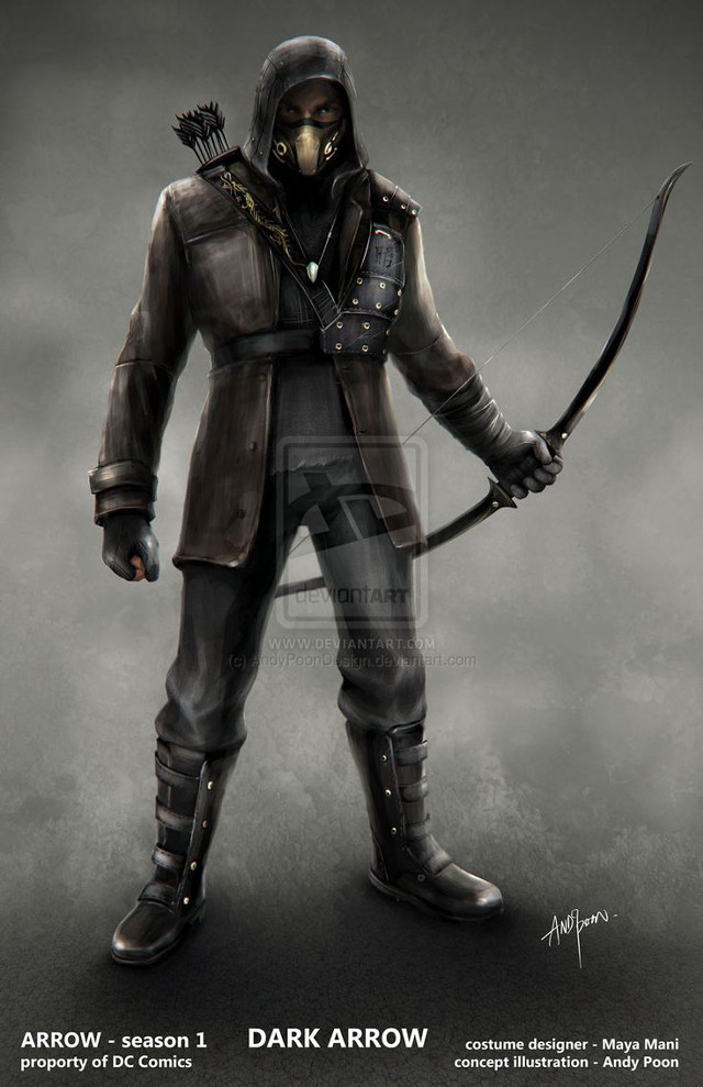 Dark armor character bow arrow free wallpaper - medium preview image