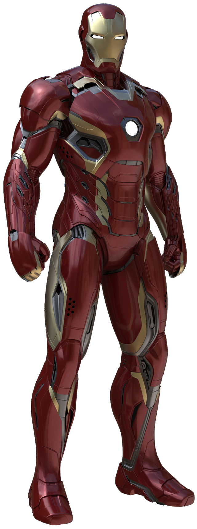 Red iron man suit white free wallpaper - medium preview image
