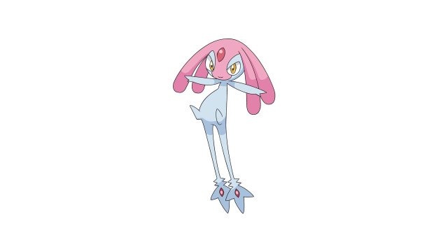 Pink white cartoon character long free wallpaper - medium preview image