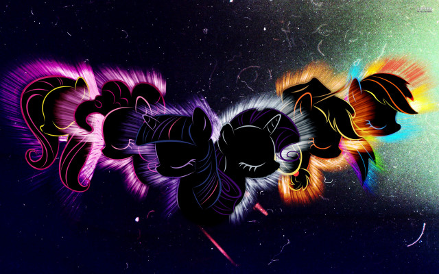 Colorful background stylized horse rainbow free wallpaper - medium preview image