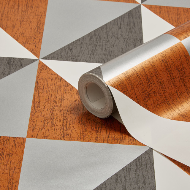 Tape patterned floor wood grain free wallpaper - medium preview image