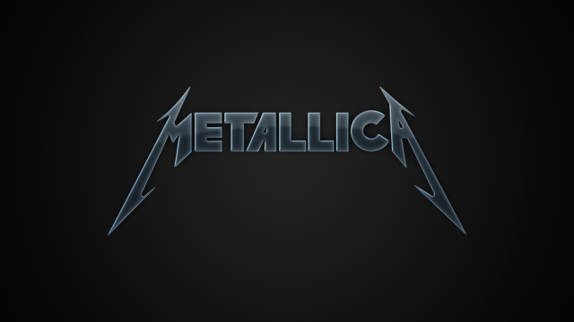 Metallic logo black background blue free wallpaper - medium preview image