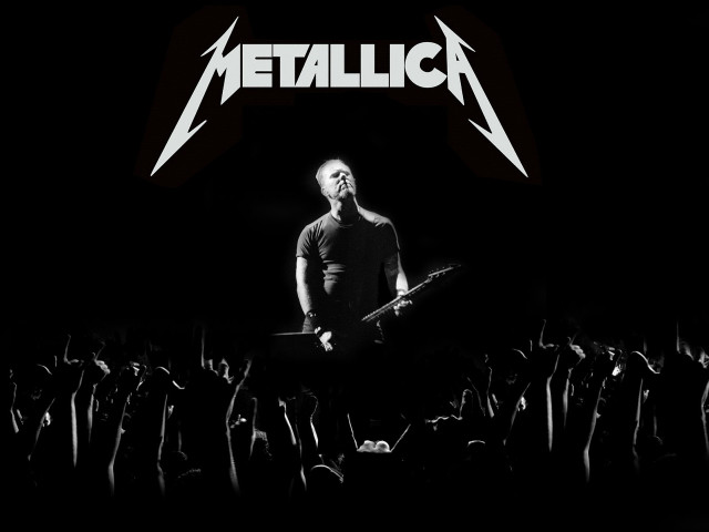 Man holding guitar concert crowd free wallpaper - medium preview image
