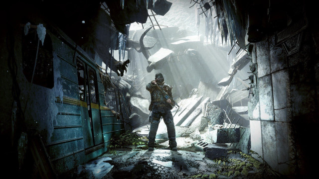 Man dark alley gun flashlight free wallpaper - medium preview image