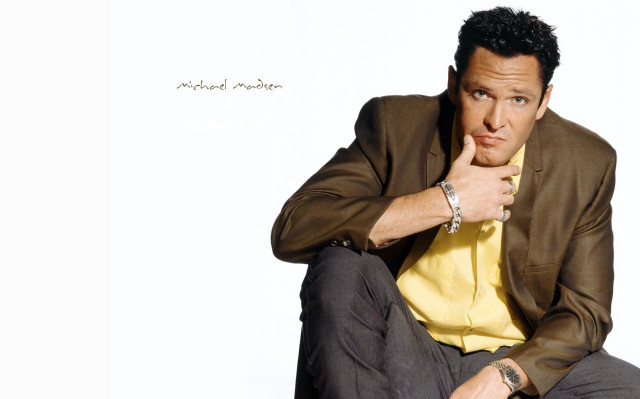 Man suit chair hand chin free wallpaper - medium preview image