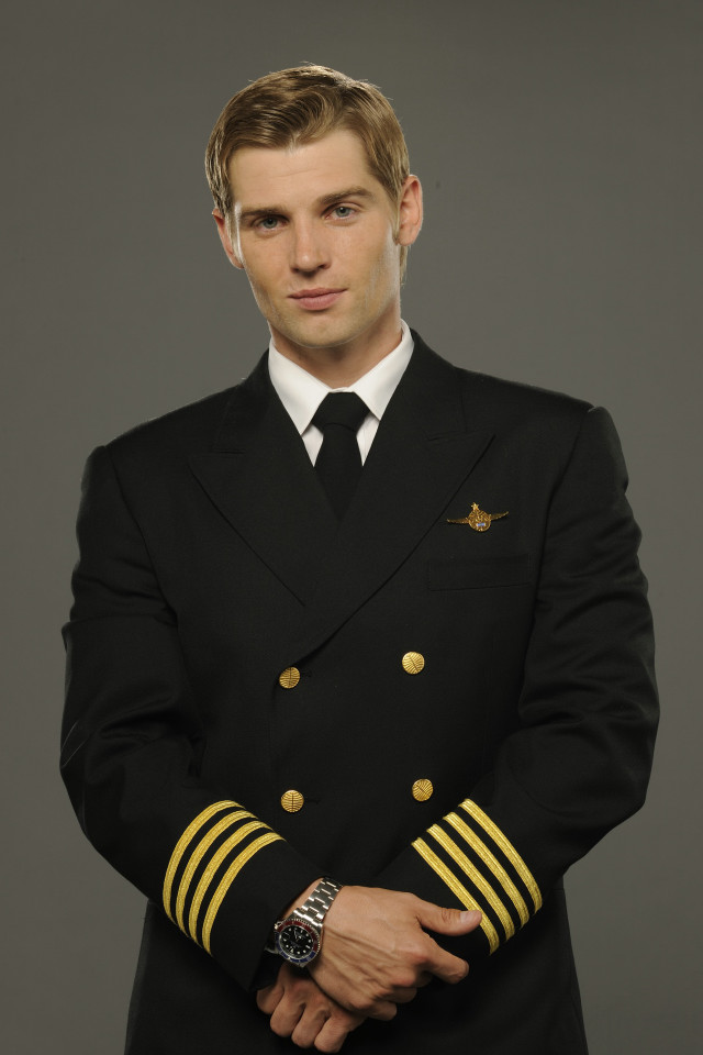 Man uniform posing picture hands free wallpaper - medium preview image