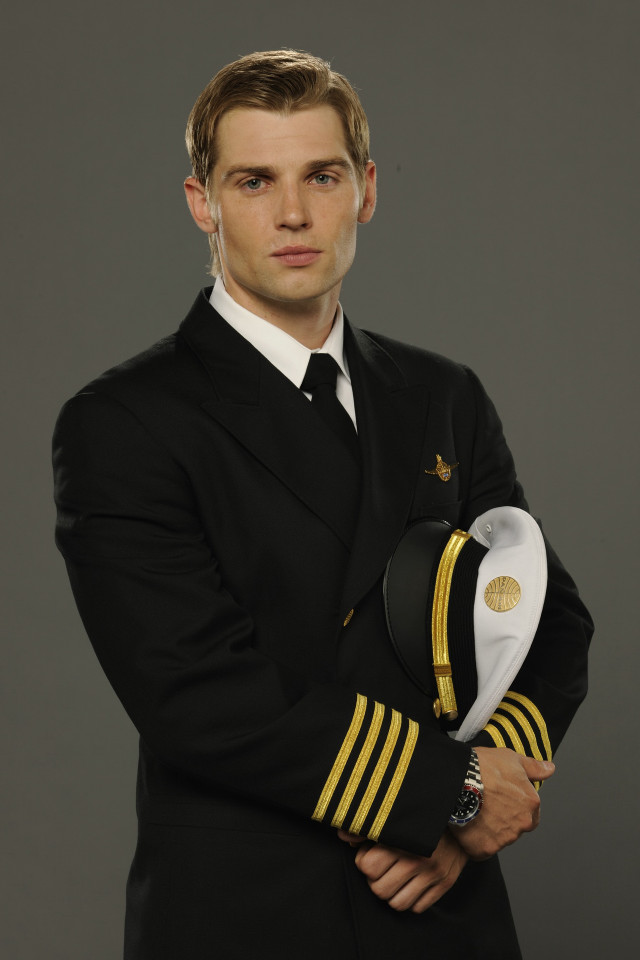 Man uniform hat holding arm free wallpaper - medium preview image