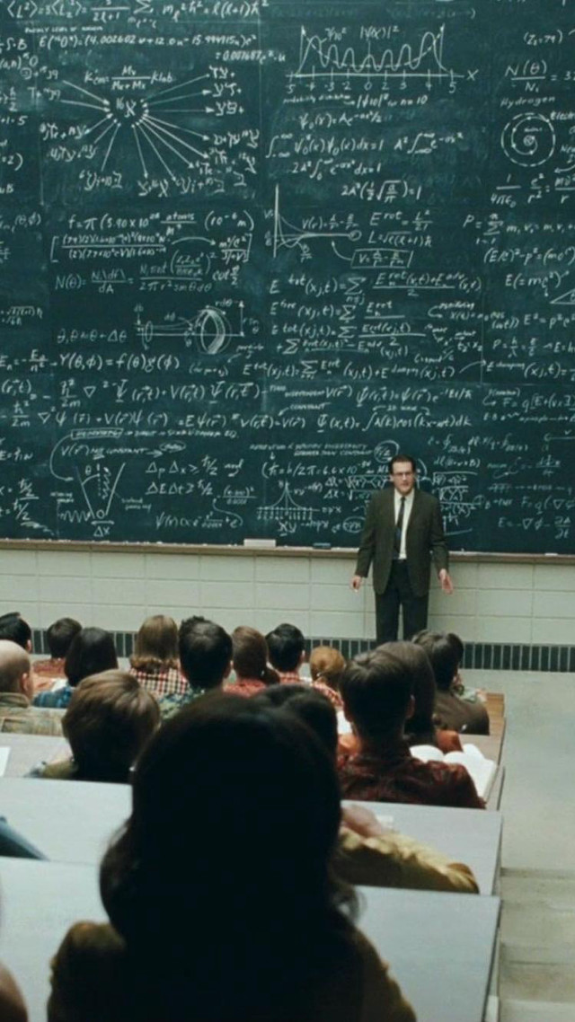 Man classroom blackboard teacher students free wallpaper - medium preview image