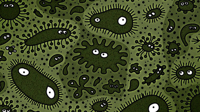 Green black pattern dots background free wallpaper - medium preview image