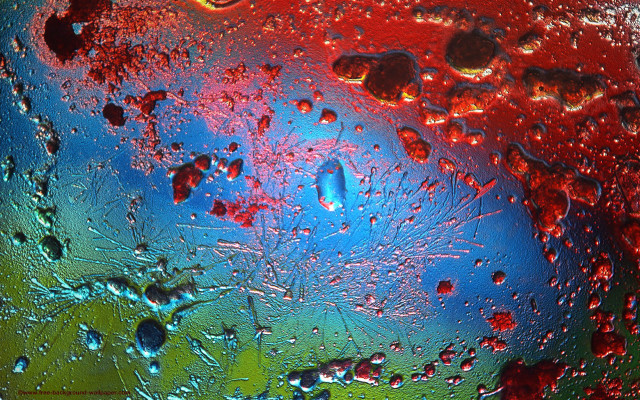Blue red liquid glass water free wallpaper - medium preview image