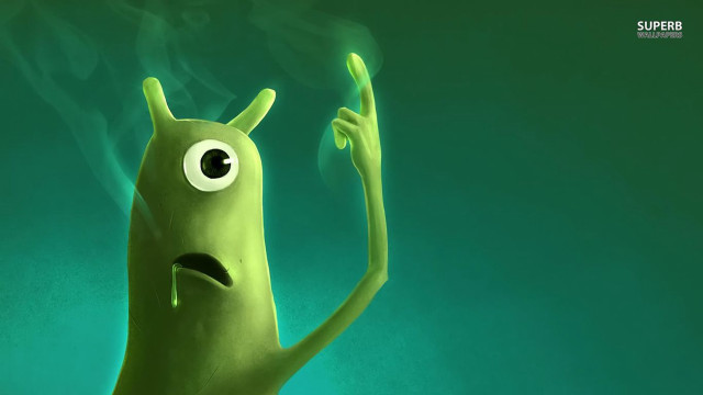 Cartoon chrislabrooy digitalpainting green underwater free wallpaper - medium preview image