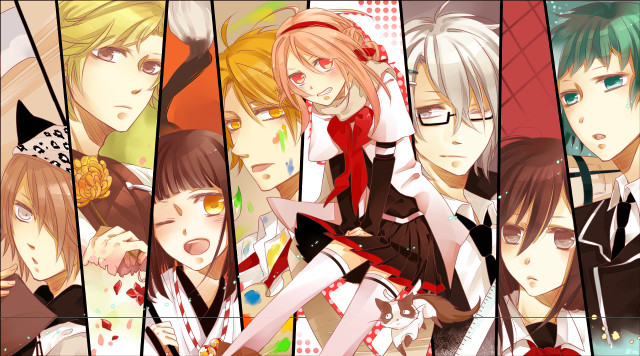 Anime characters colored hair glasses #7 free wallpaper - medium preview image