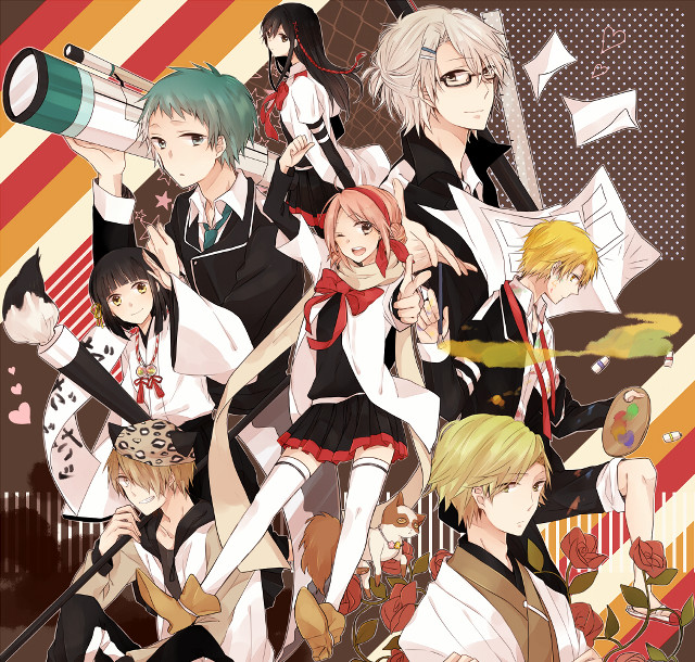 Anime characters telescope man suit free wallpaper - medium preview image