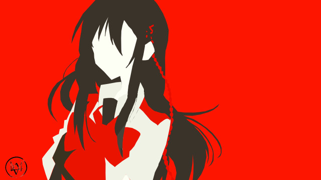Woman longhair redbackground face design free wallpaper - medium preview image