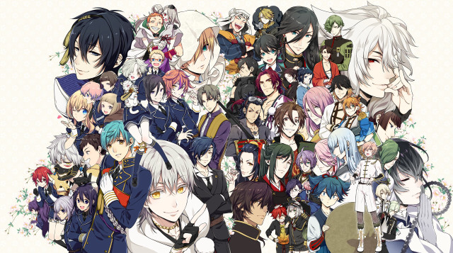 Anime characters colored hair diverse #2 free wallpaper - medium preview image