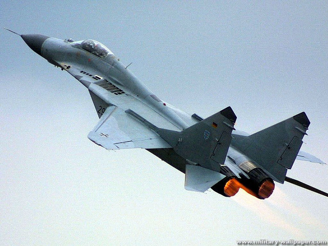 Fighter jet flying blue sky #4 free wallpaper - medium preview image