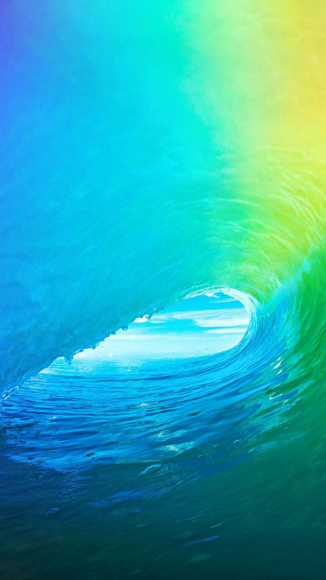 Rainbow wave surfer background colorful free wallpaper - medium preview image