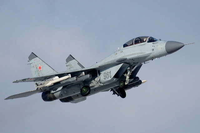 Fighter jet cloudy sky red #8 free wallpaper - medium preview image