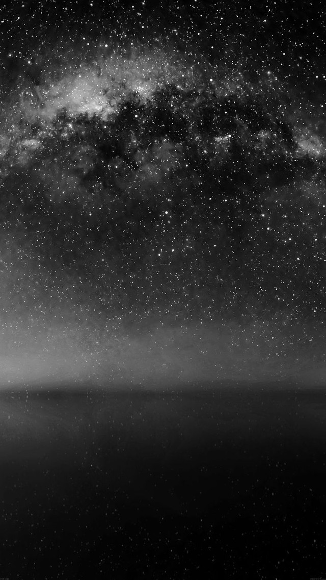 Black white night sky stars free wallpaper - medium preview image